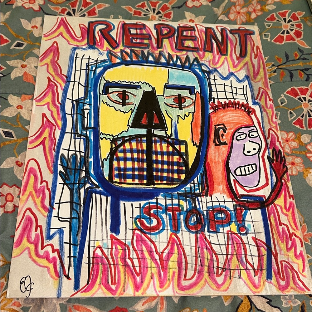 Colorful Abstract outsider Art